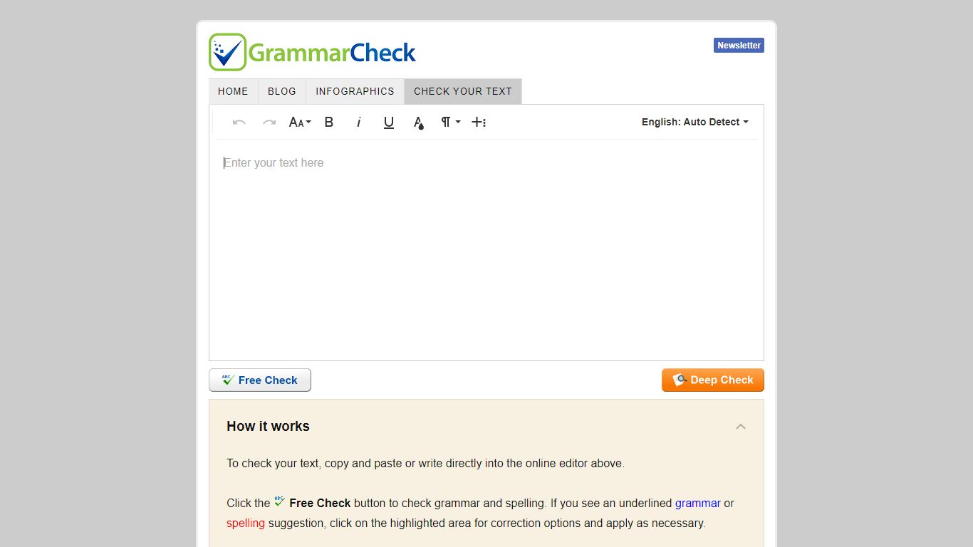 Free Grammar Checker (Online Editor)