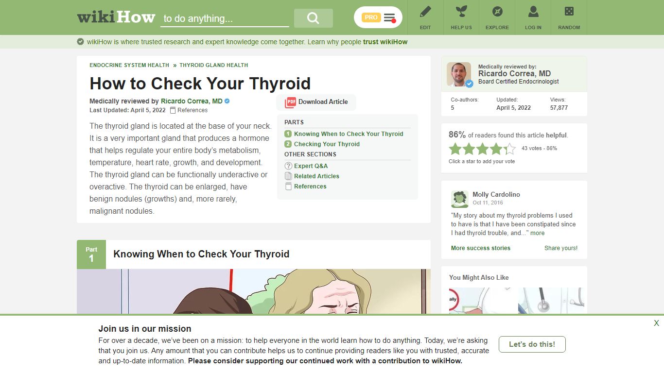 How to Check Your Thyroid: 8 Steps (with Pictures) - wikiHow