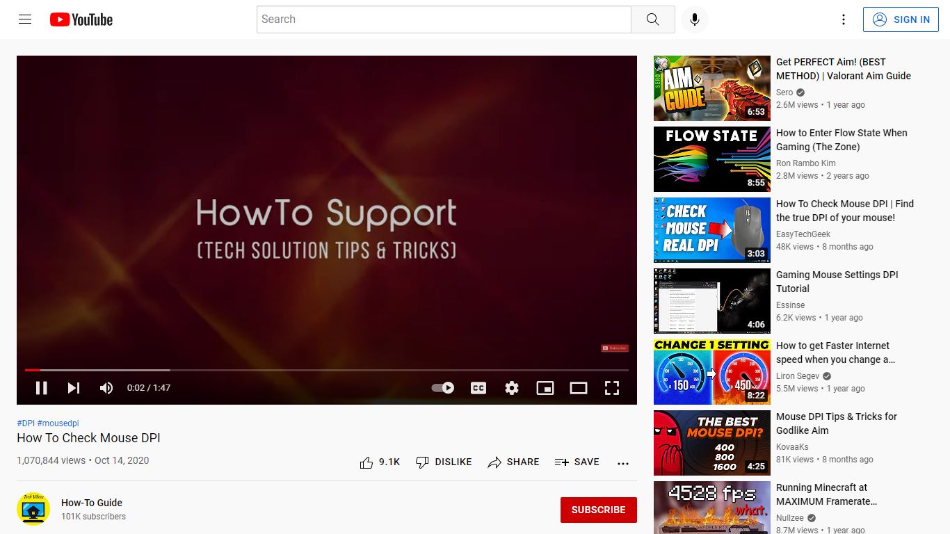 How To Check Mouse DPI - YouTube